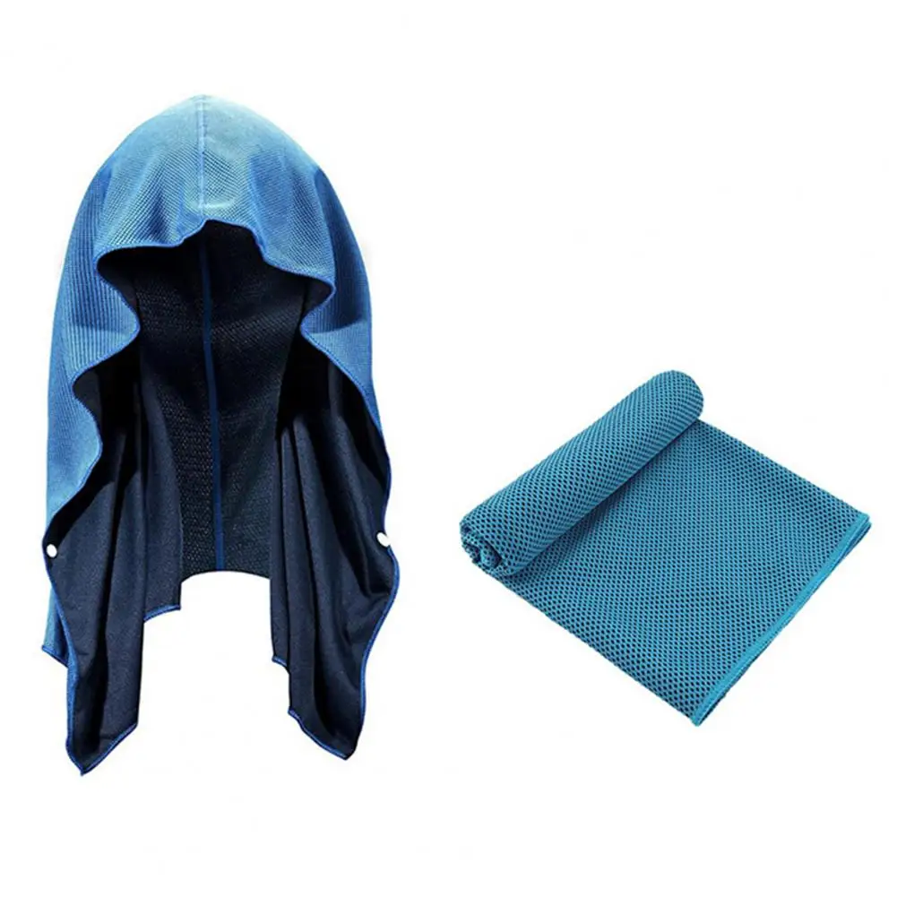 Towel for Sun Instant Hoodie Towel Set for Men Sun Sports Towel for Hot Weather Reusable Neck Face Towels