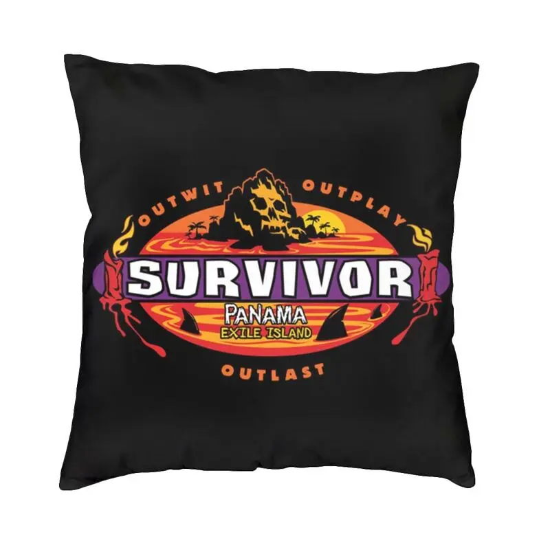 Custom Reality TV Survivor Panama Pillow Case Home Decorative Fashion Cushions for Sofa Square Pillowcase