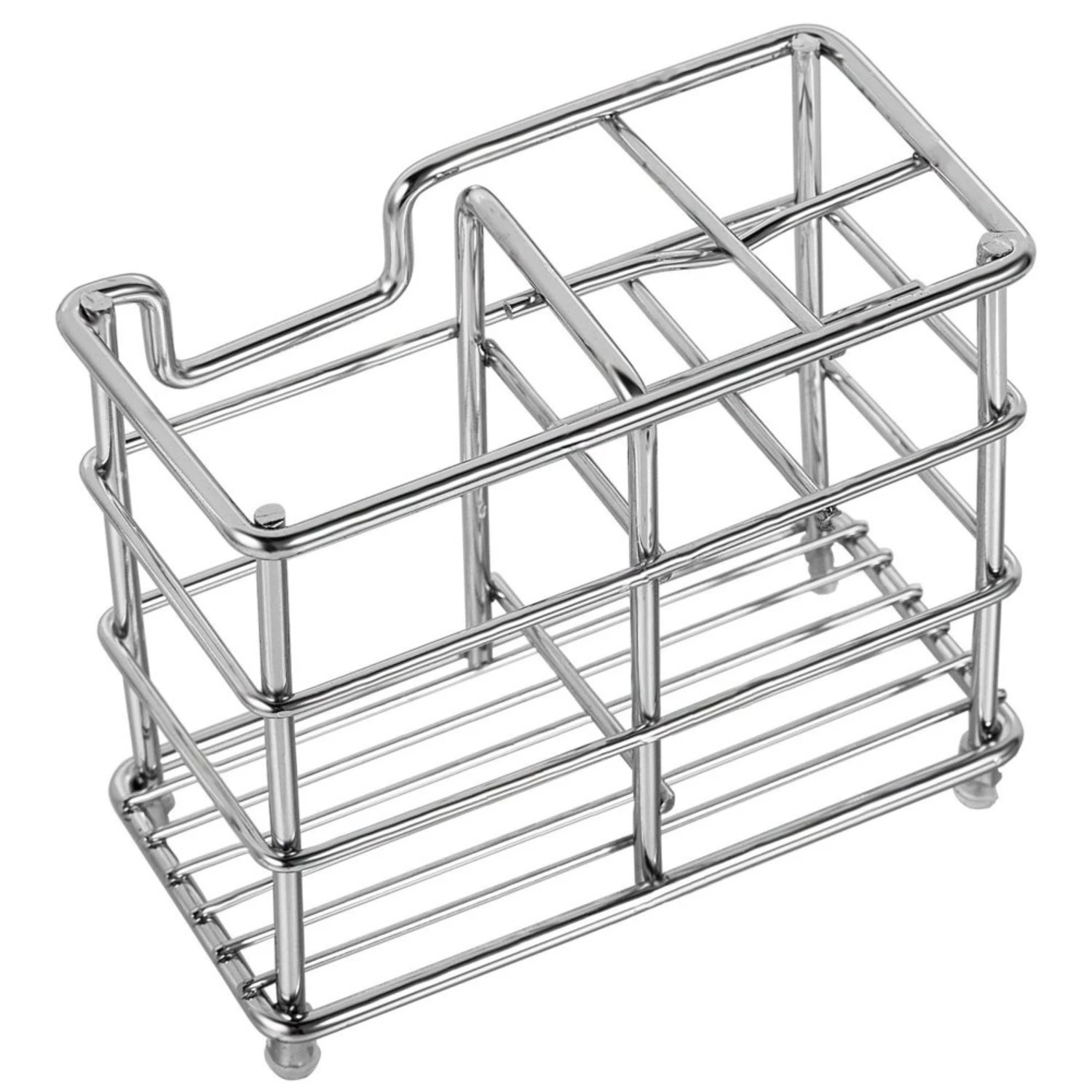 Держатель для зубных щеток, органайзер для хранения в ванной комнате из нержавеющей стали - многофункциональная стойка с 4 слотами для зубных щеток большой мощности