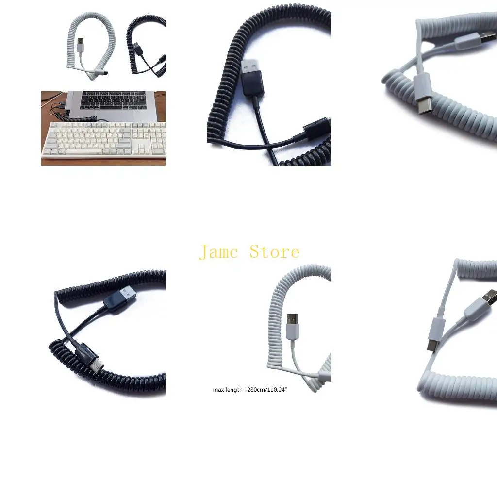 LX0B Keyboard GH60 USB Cable Type c USB Port for Poker 2 GH60 Keyboard DIY