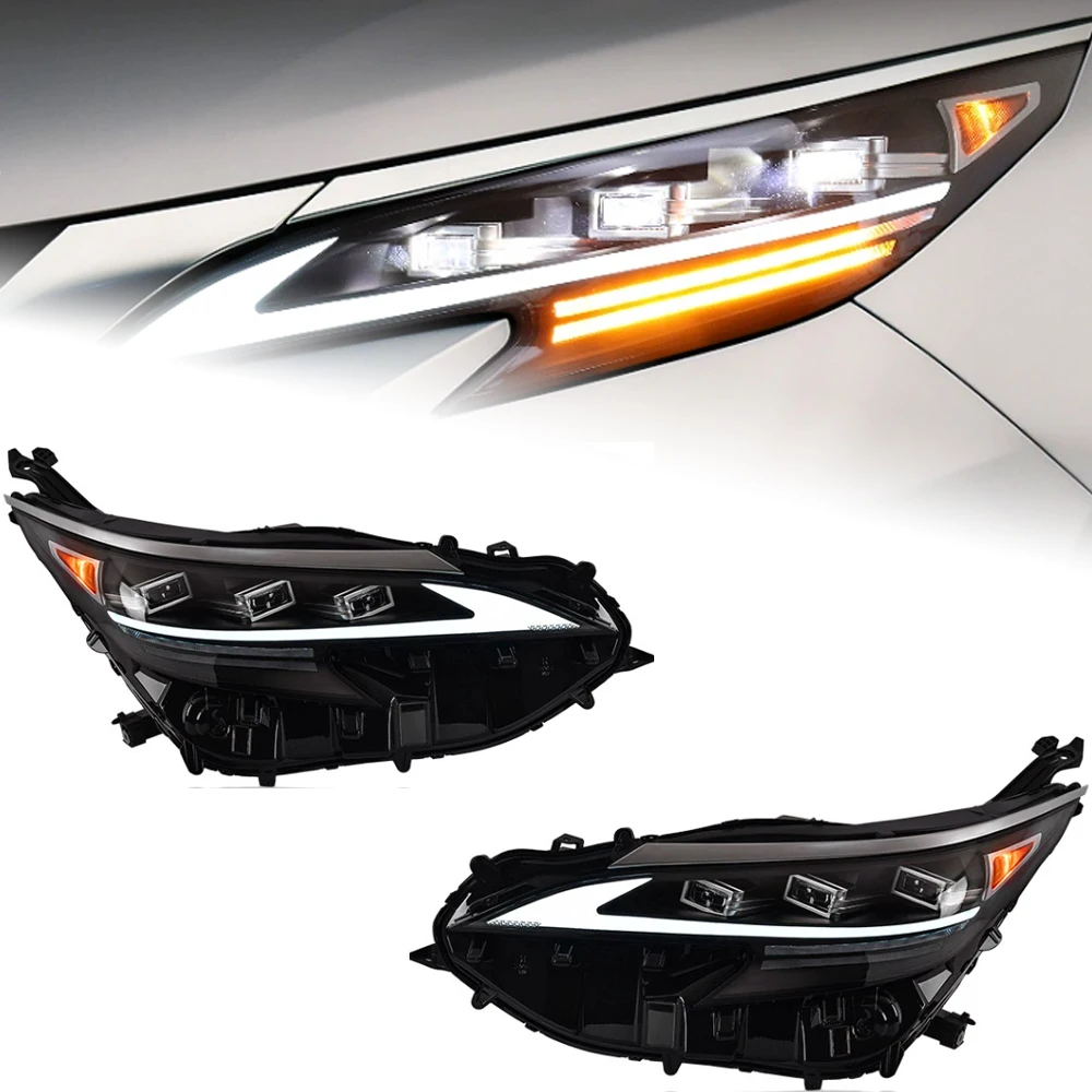 AKD Car Styling Head Lamp for Toyota Sienna Headlights 2021-2023 Sienna LED Headlight DRL Signal Hid Bi Xenon Auto Accessories