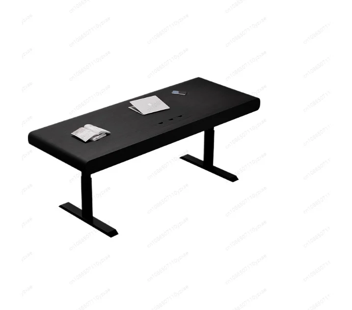 

desk light luxury modern high sense adult home living room solid wood intelligent dual motor automatic electric lifting table