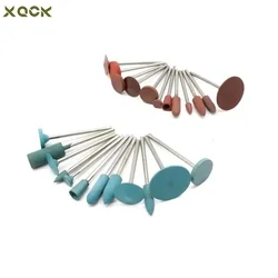 12 Pieces Rubber Polishing Wheels Jewellery Buffing Abrasive Wheel 2.35 Shank Multi Purpose Grinding Head Kit Jewelry Tools