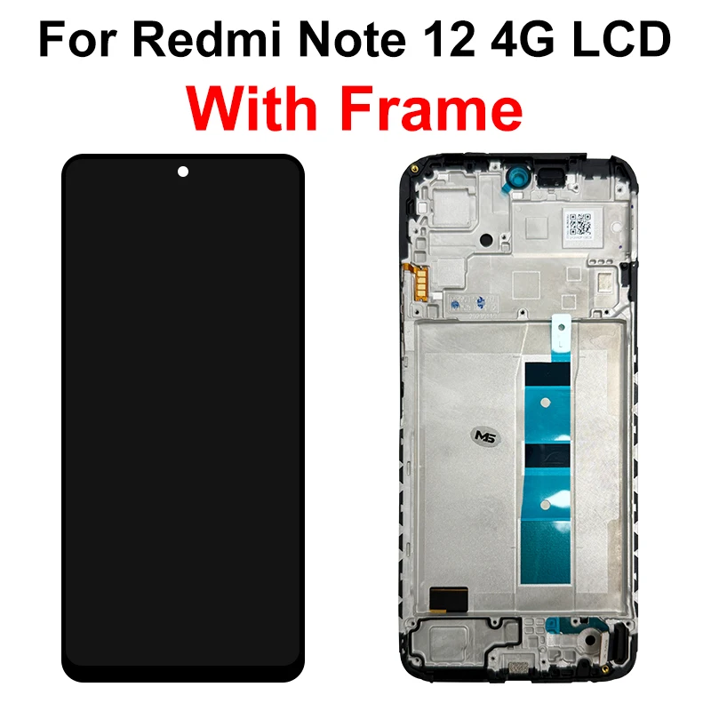 6.67'' AMOLED For Xiaomi Redmi Note 12 Pro 4G LCD Display Touch Screen With Frame Digitizer Assembly 2209116AG 2209116AG Screen image 5