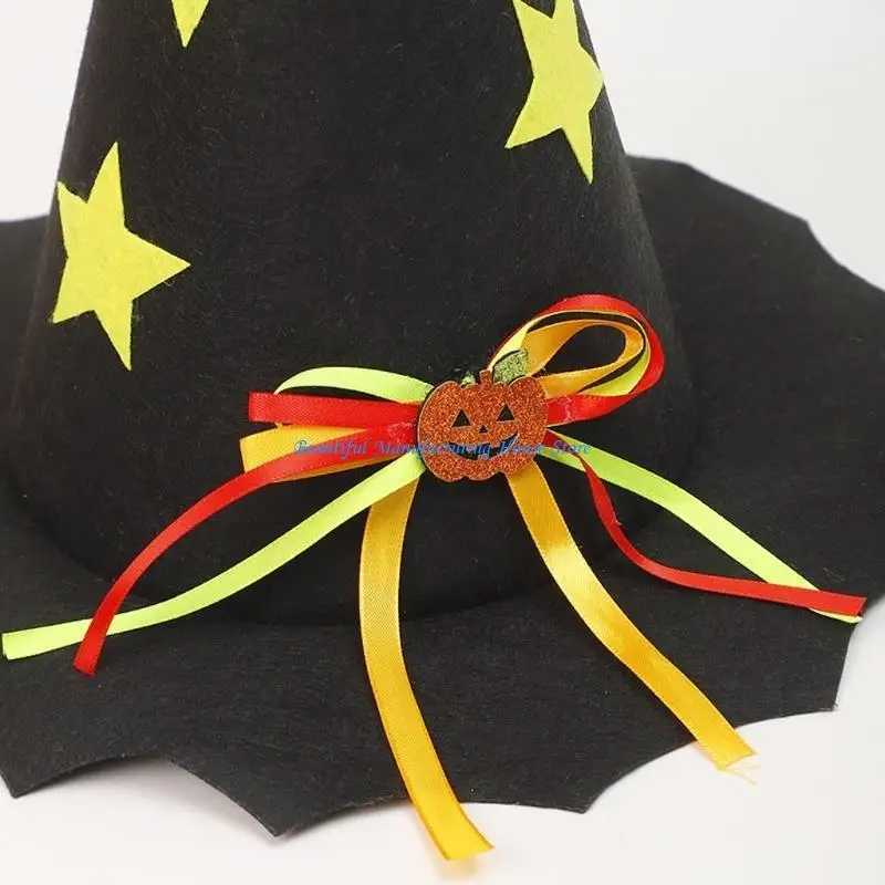 E56A Đậm Đầu Lâu Mũ Phù Thủy Cho Trẻ Người Lớn Tiệc Hóa Trang Halloween Trang Phục Hóa Trang Đạo Cụ