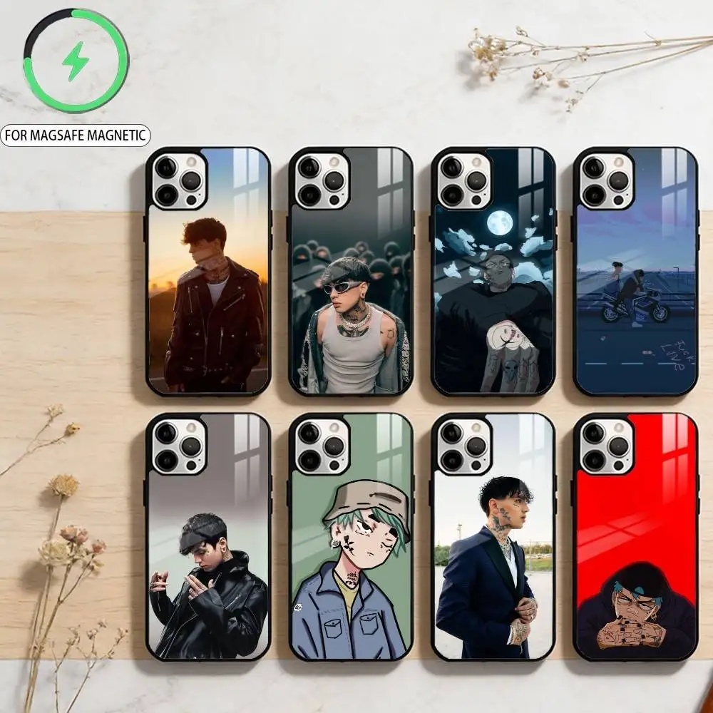 

Чехол для телефона Rapper C.R.O. Crocraxker для iPhone 17, 16, 15, 14, 13, 12, 11 Plus, Pro Max, магнитный, для беспроводной зарядки Magsafe