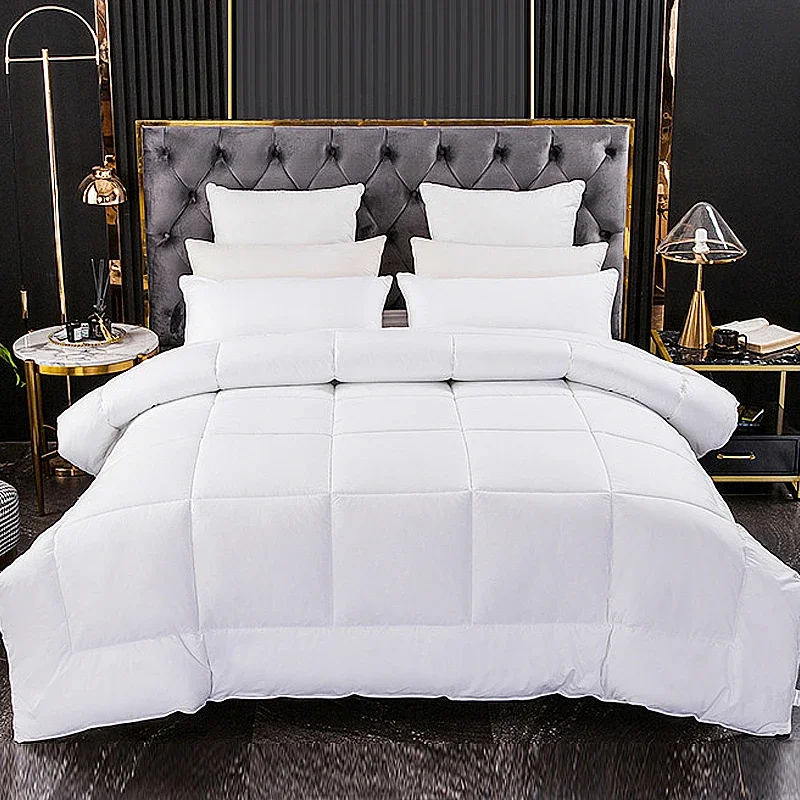 luxury hotel quality queen bed patchwork  winter down alternative quilted comforter