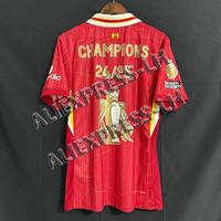 2025 Liverpool Premier League Football Training Men's T-Shirt Summer Sports Short Sleeve Quick Drying Oversized Shirt Casual Y2K