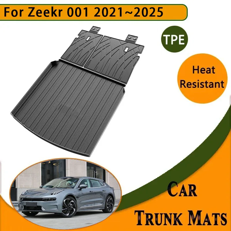 

Car Rear Trunk Mat for Zeekr 001 2021 2022 2023 2024 2025 Waterproof Carpet Tray TPE Storage Pad Boot Mud Auto Accessories