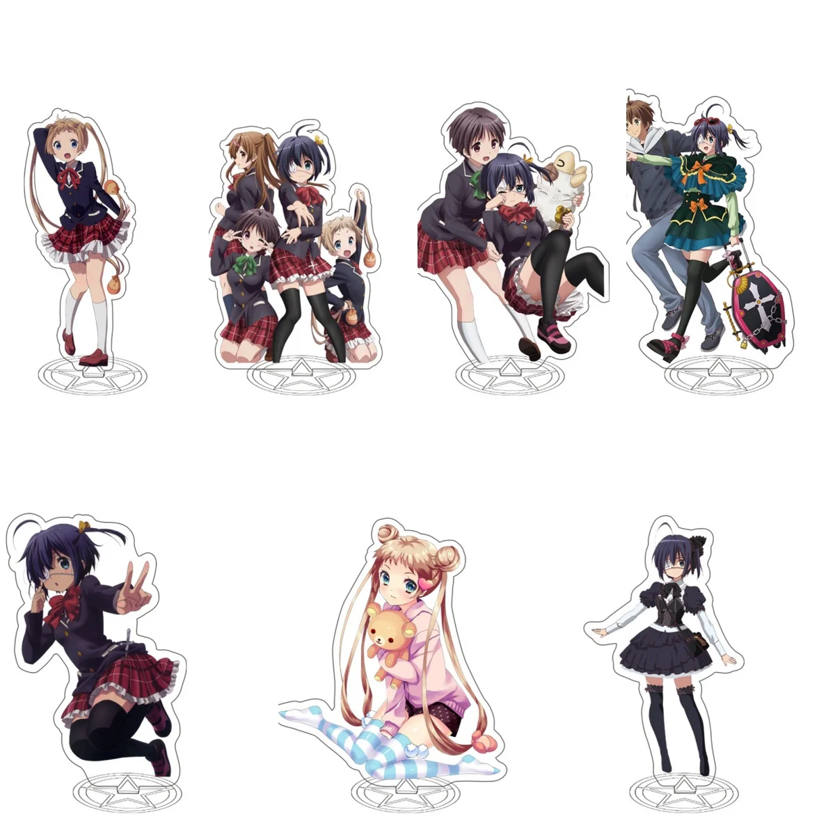 

15CM Anime Love Chunibyo & Other Delusions Acrylic Stand Model Cosplay Charm Characters Ornament Accessories Goods Gifts