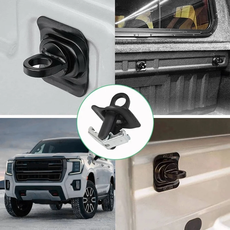 Automotive Truck Bed Cargo Tie Down Kit Truck Bed Cargo Hooks For Silverado Sierra Colorado 2014-2021 23146899 Accessories