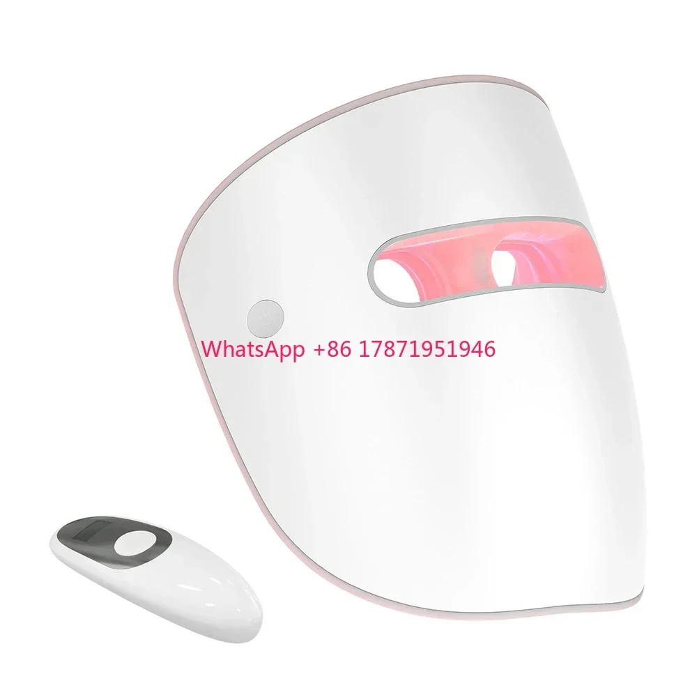 Suyzeko OEM ODM LED Facial Beauty Mask Blue Red Light Therapy Mask for Anti Aging Skin Whitening