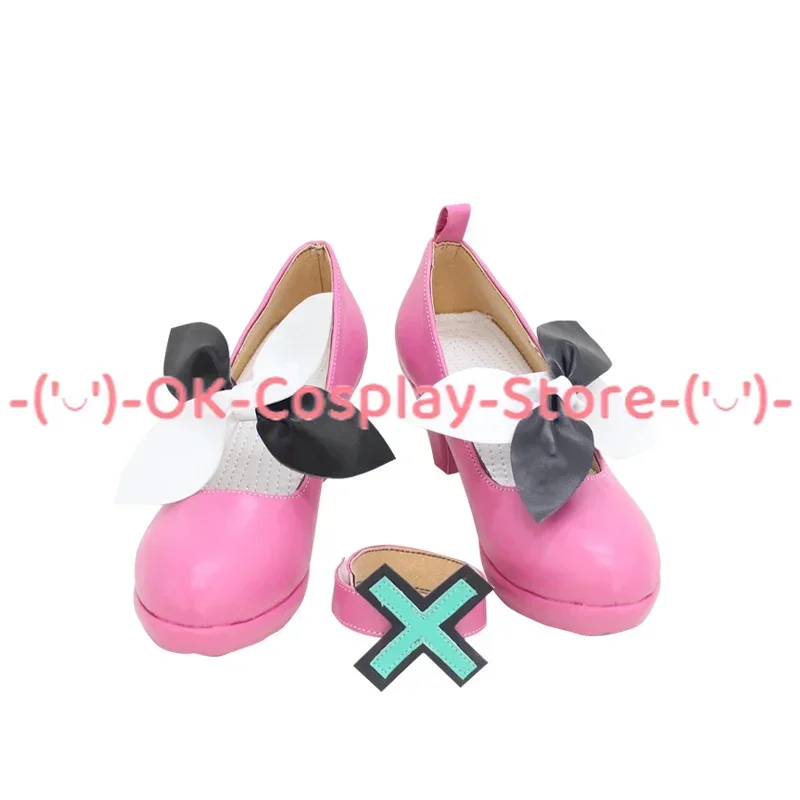 [Customized] Ootori Emu Cosplay Shoes Game Project Sekai Colorful Stage Roleplay Props Halloween Carnival Party PU Leather Boots