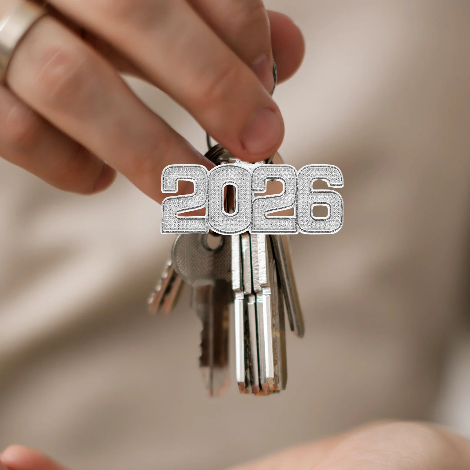 

50 Pcs Souvenir Pendant Key Rings Necklace Making Supplies Bead Graduation Cap Charms