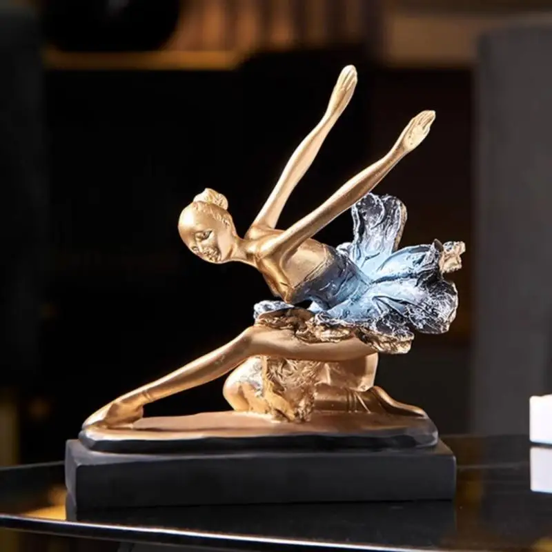 

R9UF Европейская Балерина Скульптура Статуя Статуя Украшение Дома для Прихожей Дисплей