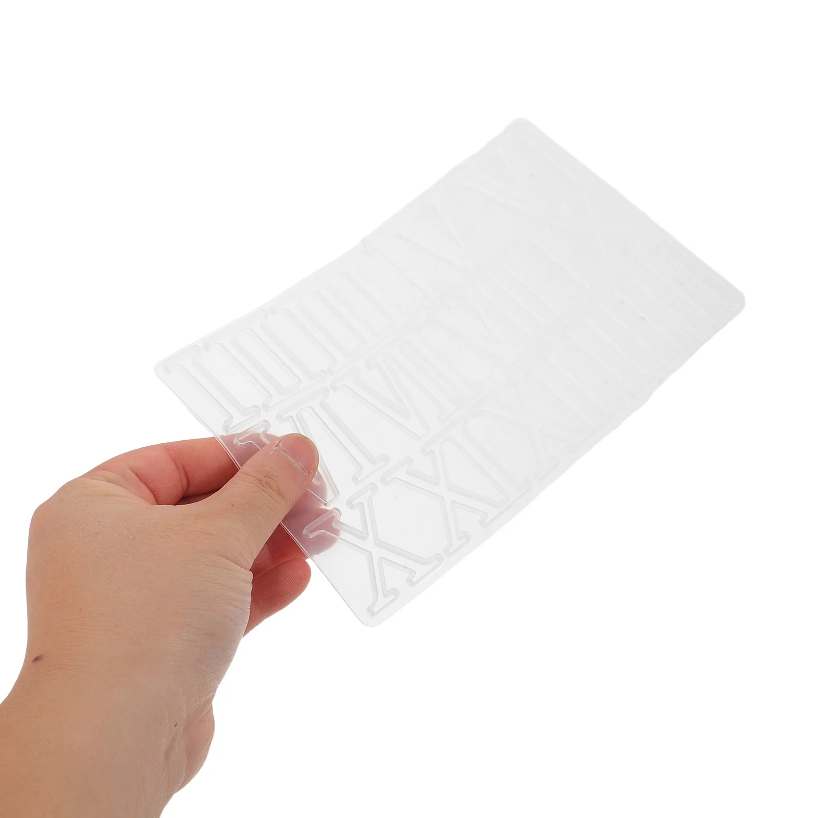 

1 Set Silicone Epoxy Round Clock Mold Arabic Numerals Non-Stick Diy Wall Art Craft Project Reusable Roman Numeral Design Blank