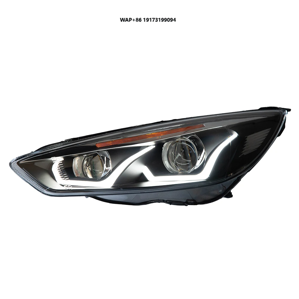 

Car Lights for Focus 2015-2018 LED Headlights Modification Upgrade DRL Dynamic Turn Signal Lamp Bifocal Lens Assembly