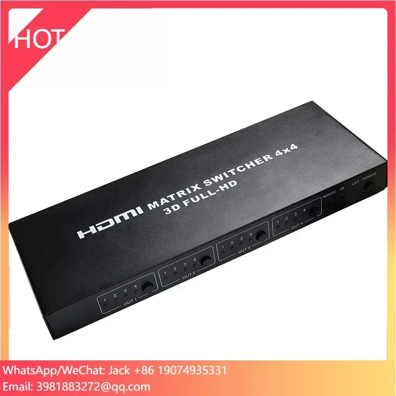 

Selector 1.4v 4K*2K Matrix Splitter 4x4 With Remote Control