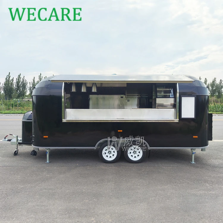 WECARE Mobile Coffee Bar Foodtruck Catering Trailer Fully Equipped Hot Dog Ice Cream Pizza Fast Food Truck With Full Kitchen