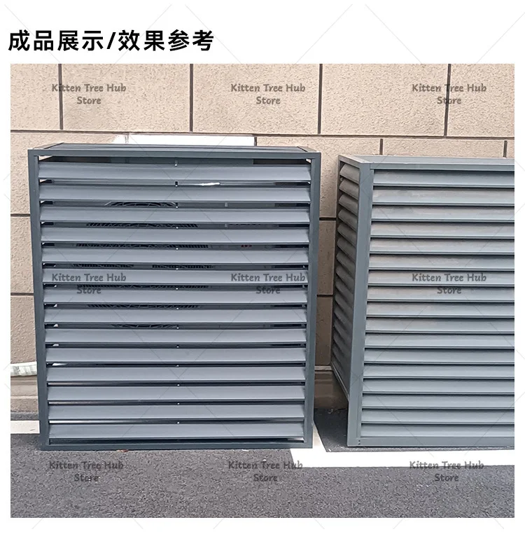 Customized Aluminum Alloy and Zinc Steel Louvers for Air Conditioning Cover, Air Conditioning Grille, Outdoor Protective Cover