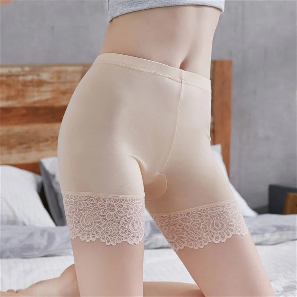 Summer Thin Safety Short Pants Large Size Seamless Women Skirt Underpants Female High Waist Shapers Safety Pant Underwear M-XXL