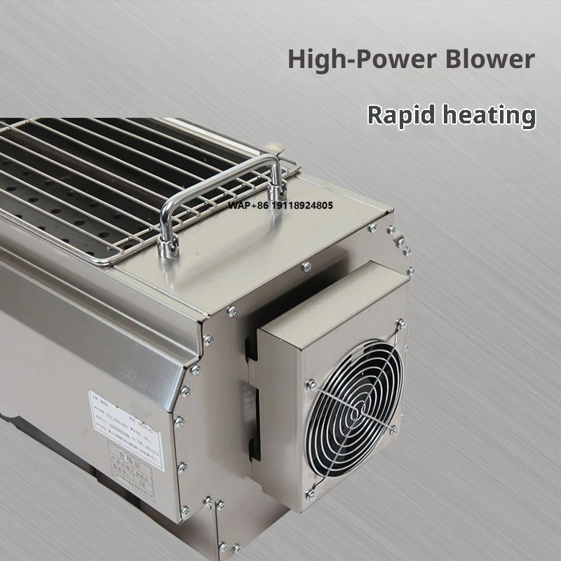Houshan Commercial Charcoal Grill T2 Model Stainless Steel Outdoor Barbecue Grill Temperature Control Flame Safety