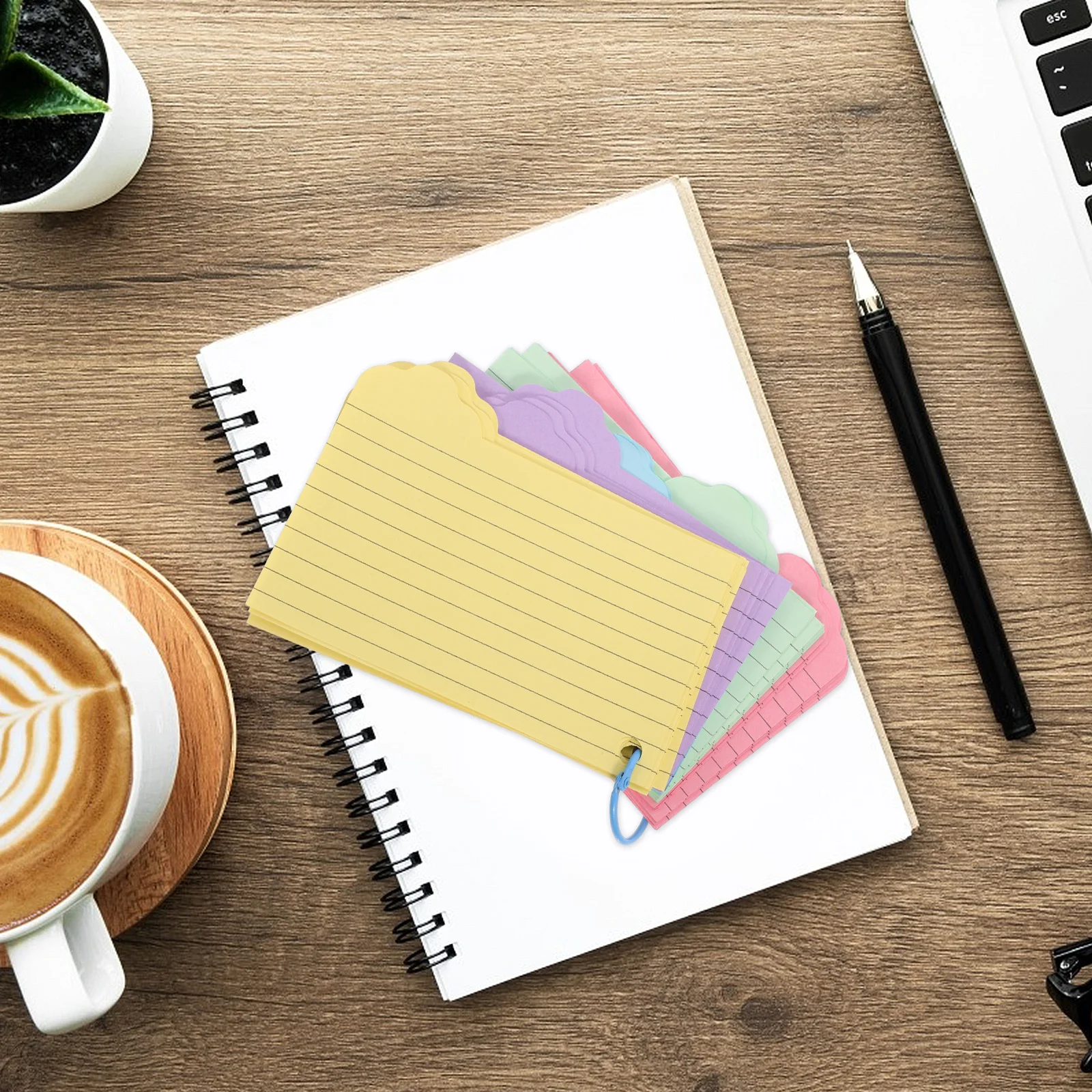 Flash Cards Index for Studying with Holes Punched Rings Color Note Colored Bulk Notecards