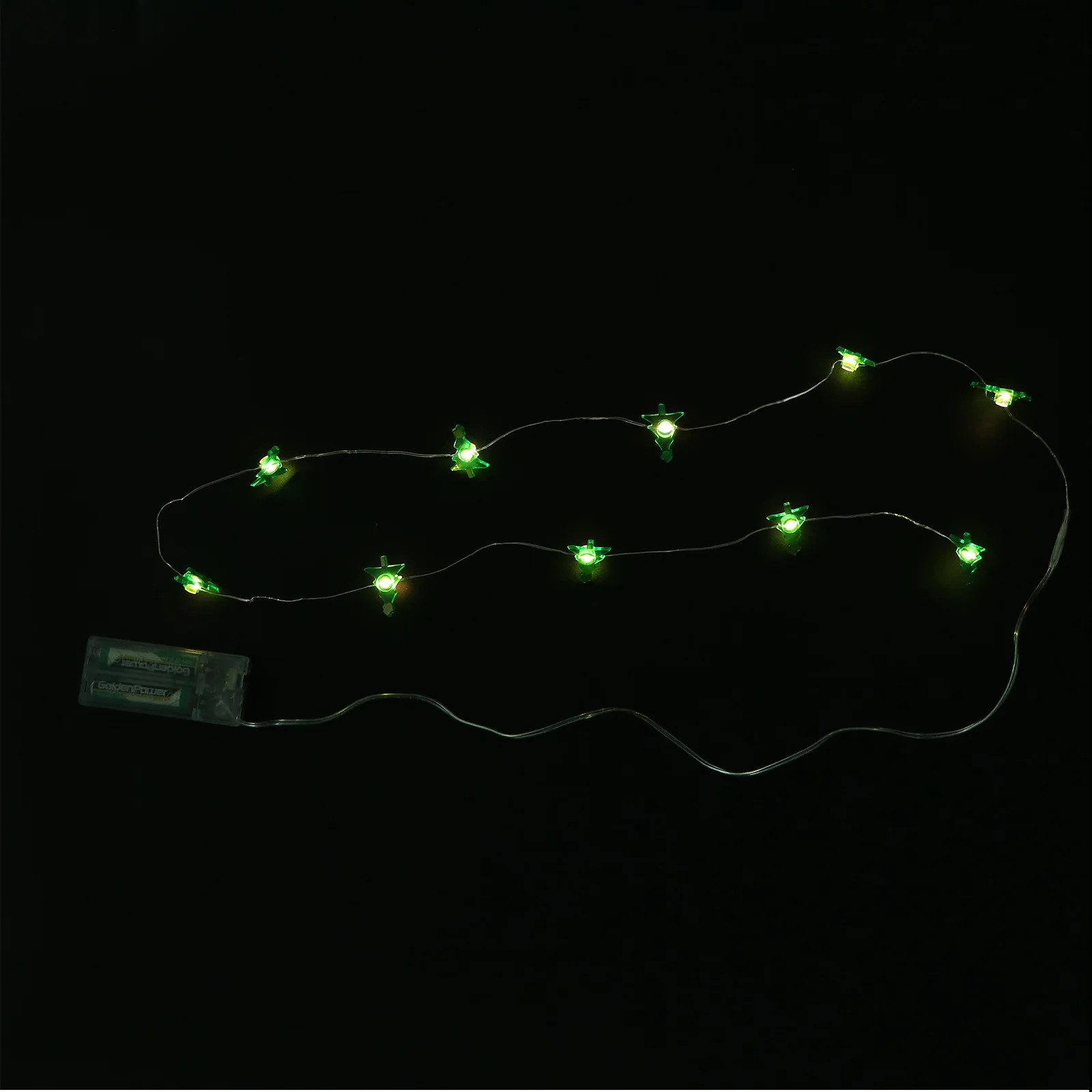 

2 pcs Led String Lights Christmas Tree Shape Plastic Warm Glow Operated Xmas Decor Party Lights Festival