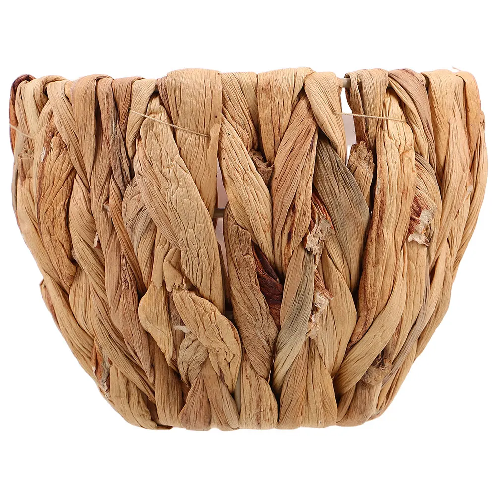 

Rustic Woven Straw Basket Planter Waterproof Liner Portable Indoor Balcony Flower Holder Modern Flower Basket Planter