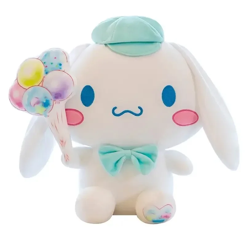 Sanrios-Globo Kawaii Cinnamoroll para niños, perro de peluche, almohada de peluche, Animal de peluche, muñeca suave, regalo de cumpleaños, juguete de Anime de dibujos animados