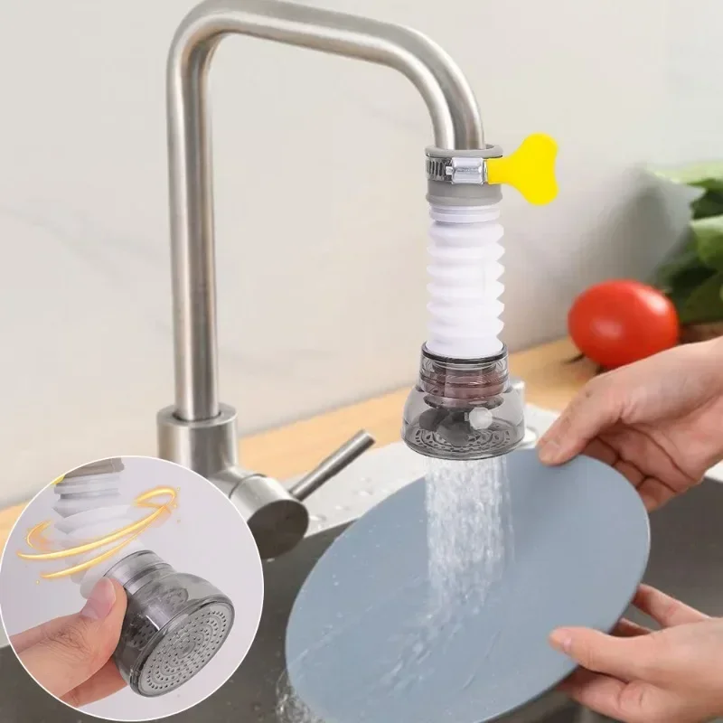 Universal Kitchen Faucet Adapter 360° Rotation Faucet Filter Extenders Water Saving Faucet Bubbler Nozzle Home Kitchen Gadgets