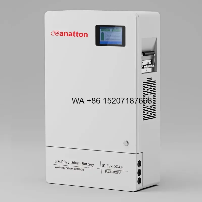 Wmwmnu for Home Energy Storage Systems Lithium Battery 100ah 51.2v Lifepo4 Battery Solar Pack Wall-mounted Energy Storage