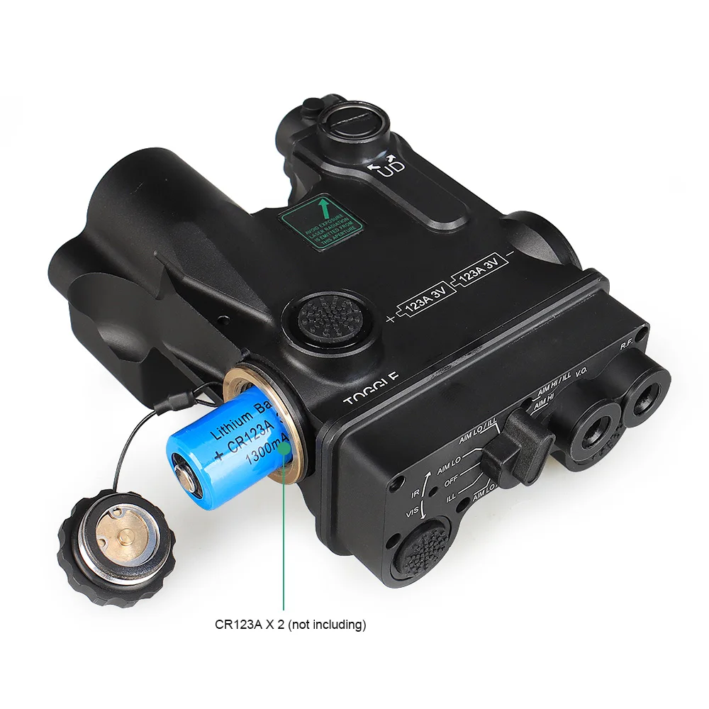 DBAL-A4 레이저, Dbal A4 듀얼 빔 조준 레이저(가시광선 및 적외선 레이저 포함), 적외선 스팟 투광 조명 기능을 갖춘 전술 조명