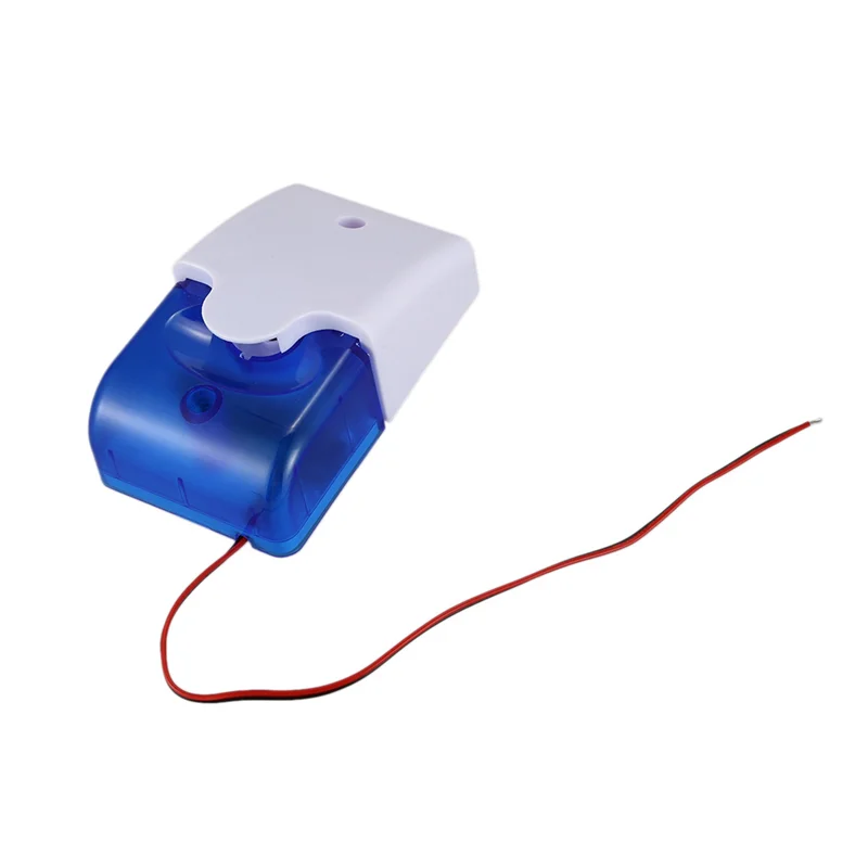 Daily Sale 4X Mini Wired Strobe Warning Siren Durable DC12V Sound Alarm Flashing Light Sound Siren Horn Security Alarm System 11
