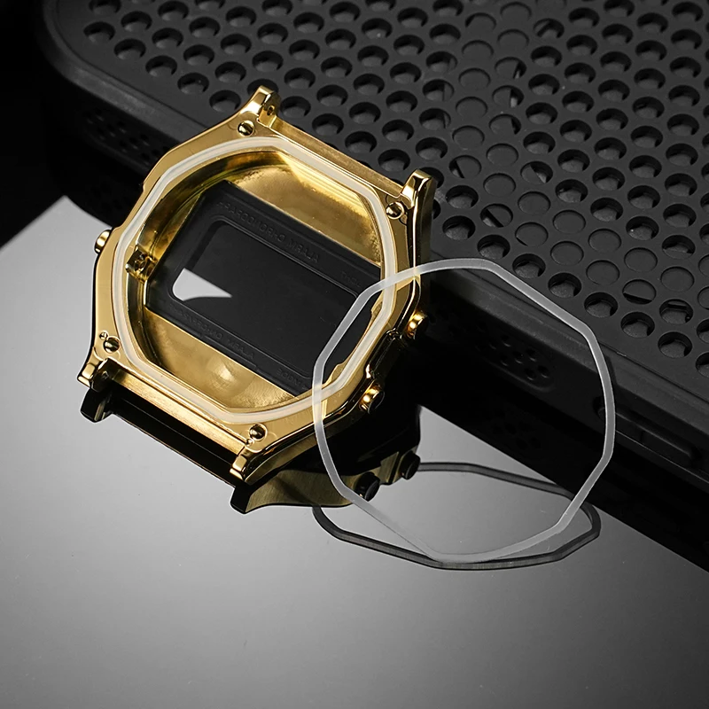 Металлический корпус F-91W, комплект модов, твердый безель из нержавеющей стали, корпус + ремешок для часов Casio 593 F91W A158W A159W, модифицированные аксессуары