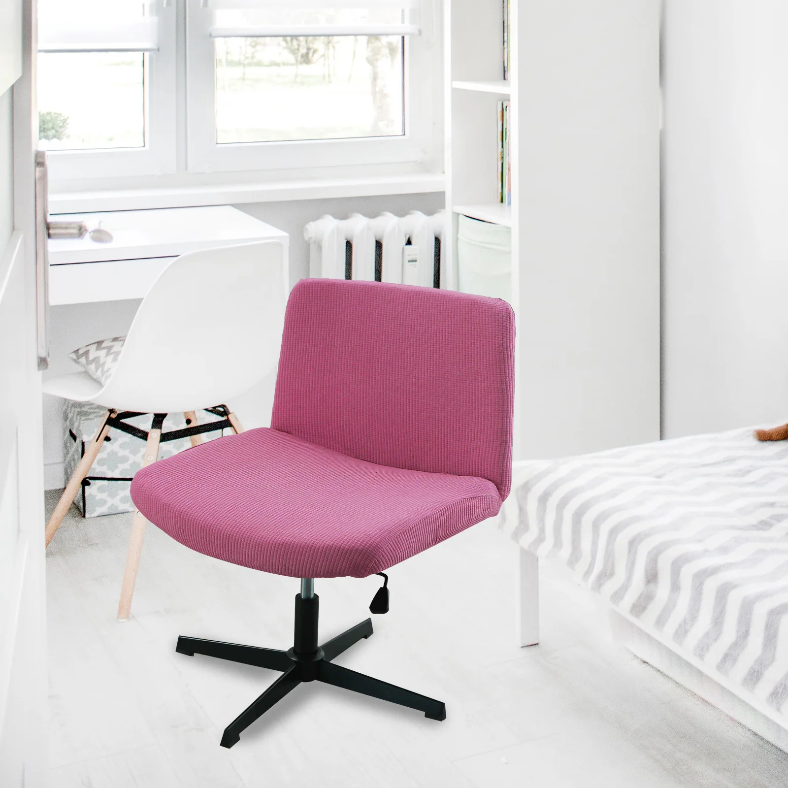 

Stretchable Office Chair Cover Elastic Seat Protector Material Easy Install Computer Chair Slipcover Office Use