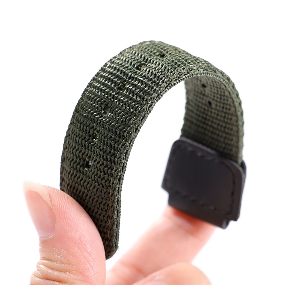 For Casio W800H 18mm Nylon Canvas Sport Watch Strap for AE1200/AE1300AE-1200WH/SGW-300/AQ-S810W/F91W Convex Men Women Bracelet