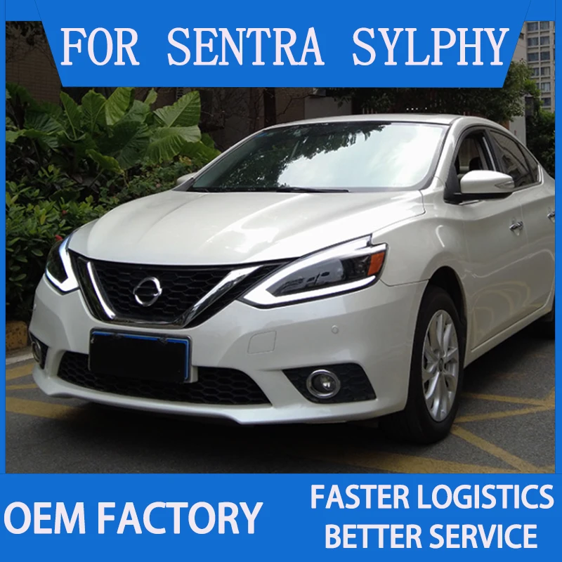

Full LED Headlight Assembly for Nissan Sentra Sylphy 2016-2022 Head Lights LED DRL Dynamic turn signal Front Lamps