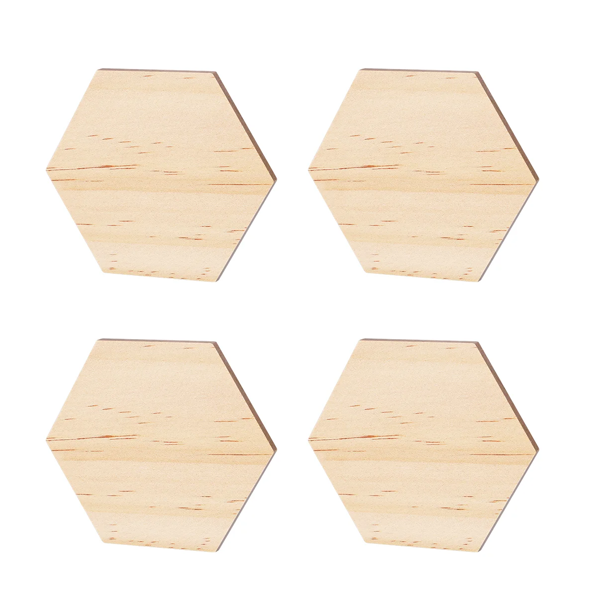 

Wooden Hexagonal Slices Blank Name Tags Wooden Shapes Ornaments for Party Wedding Home Decoration 9cm