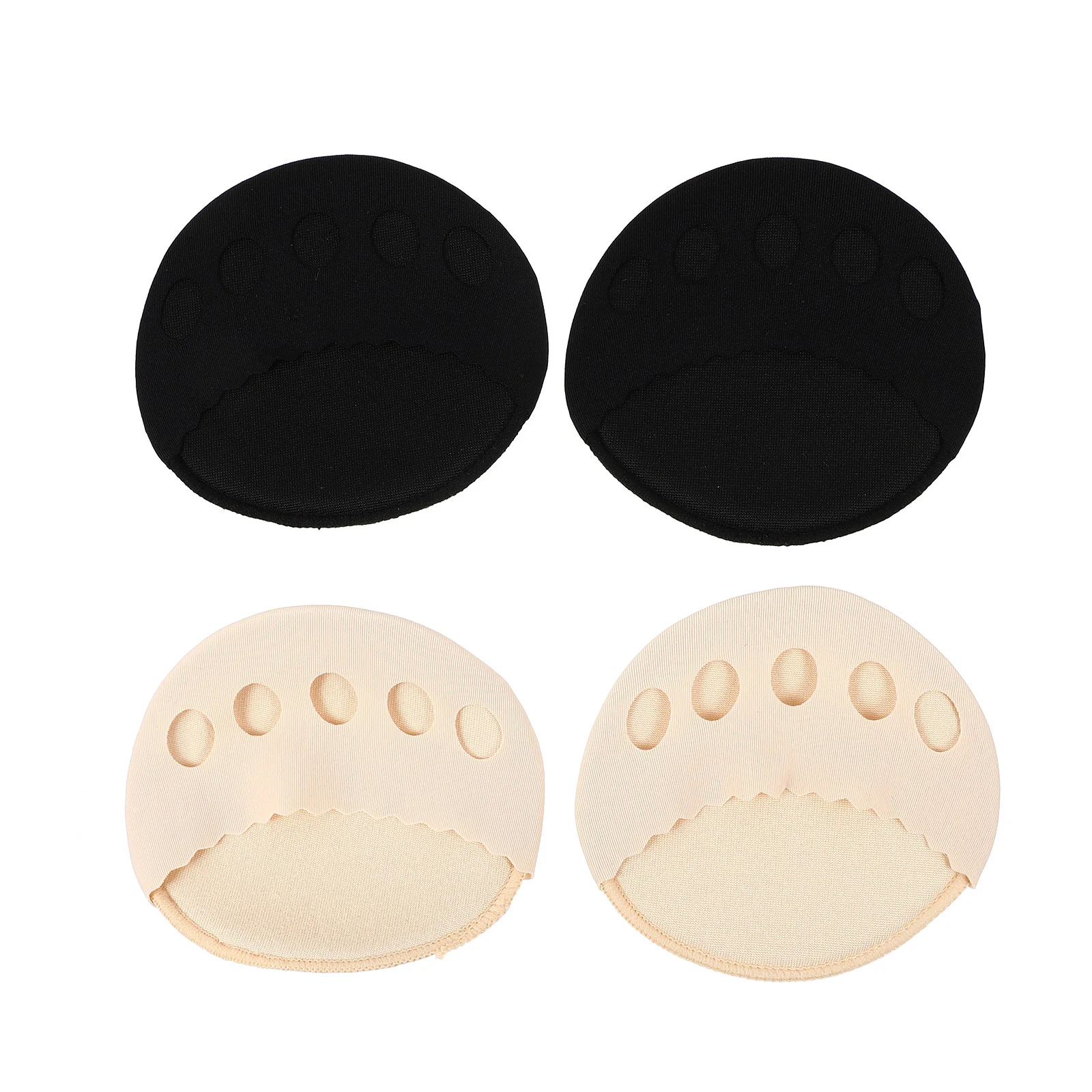 

2 Pairs Forefoot Pad Lightweight Pads Shoes Five-toes High Heel Cushions Heels Sock Front Palm Insoles Cotton Breathable