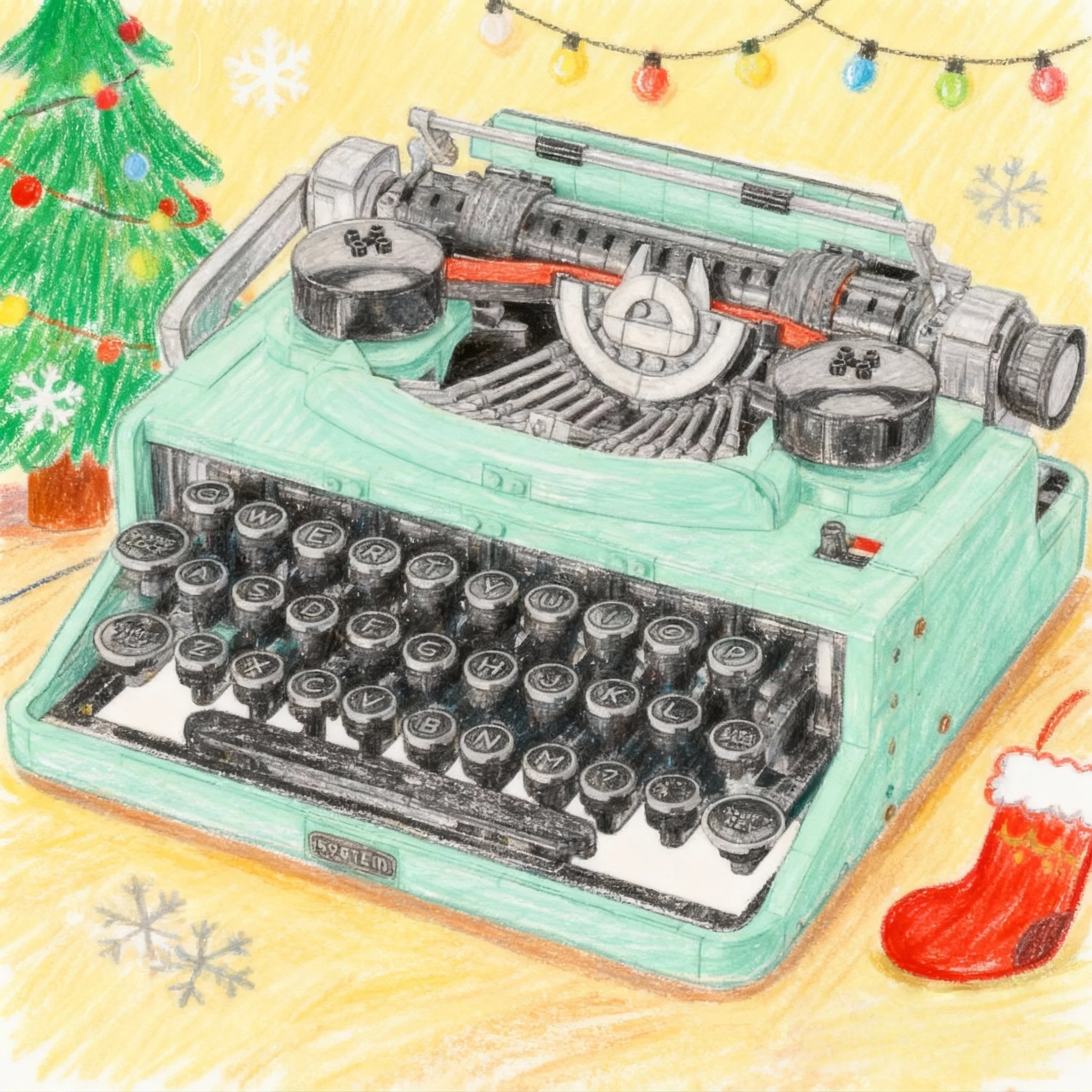 

Christmas gift, home decoration, green, vintage-style, puzzle-based, mechanical assembly, children's puzzle toys, boy-oriented b