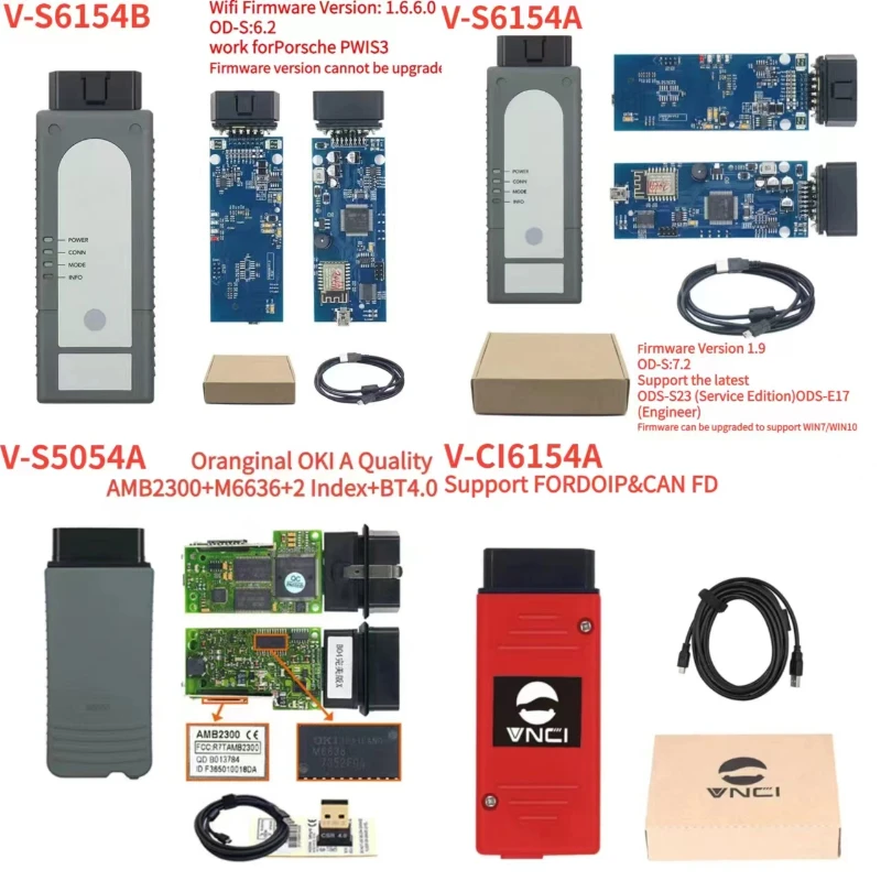 latest OKI 5054A 7.2.1 Keygen Bluetooth AMB2300 5054 Full Chip Support UDS WIFI Car and VAS6154A/B and VNCI6154A Diagnostic Tool