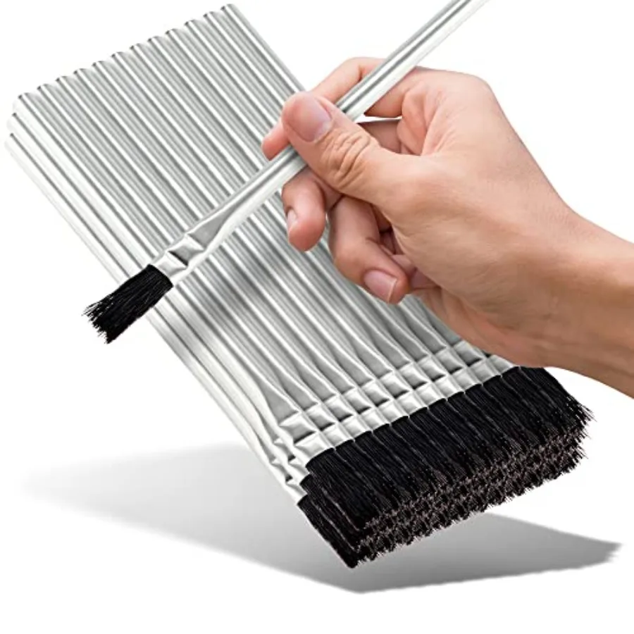 Acid Brushes - 36 Count 3/8 Inch Horsehair Acid Flux Brushes, Disposable Glue Brushes for Woodworking, Epoxy Brushes for Resin,