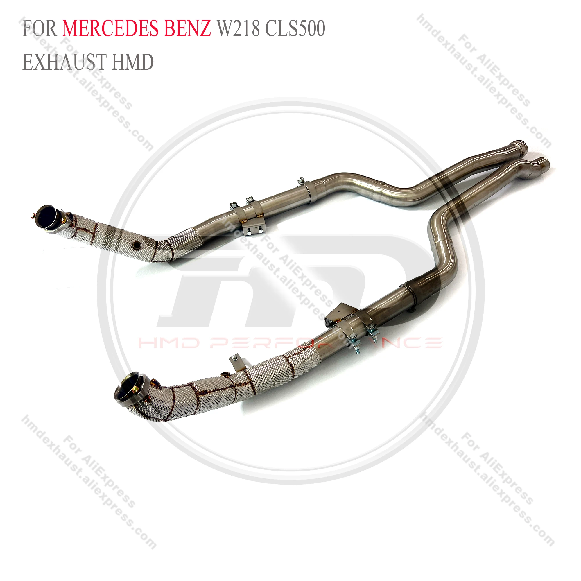 

HMD High Flow Performance Downpipe For Mercedes Benz W218 CLS500 Downpipe With Insulation