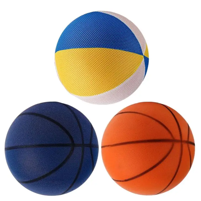 

Quiet Basketball with base No Noise Basketball For Indoor Training Easy Grip Indoor Soundless Training Ball For Children Boys