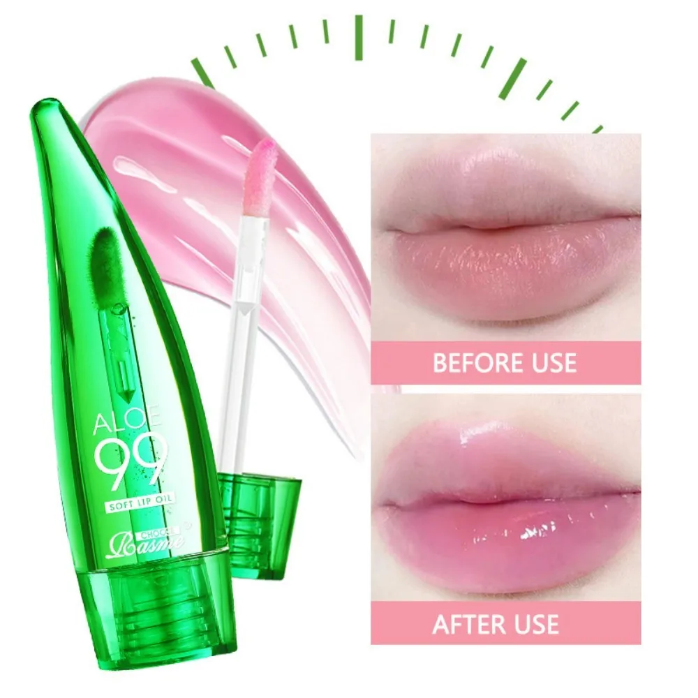 CHOOSE RASME Aloe Vera Moisturising Lip Gloss Warm Feeling Colour Changing Lip Glaze Long Lasting Moisture Lip Oil
