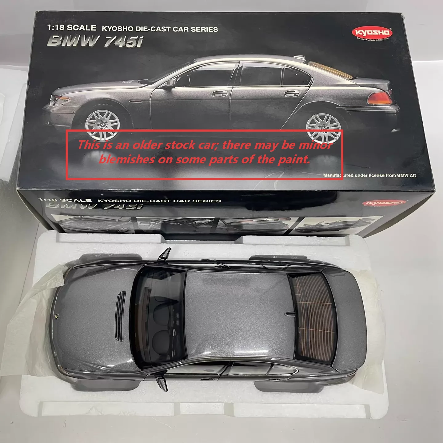 Kyosho 1:18 BMW 745i E65 Diecast Static Car Model