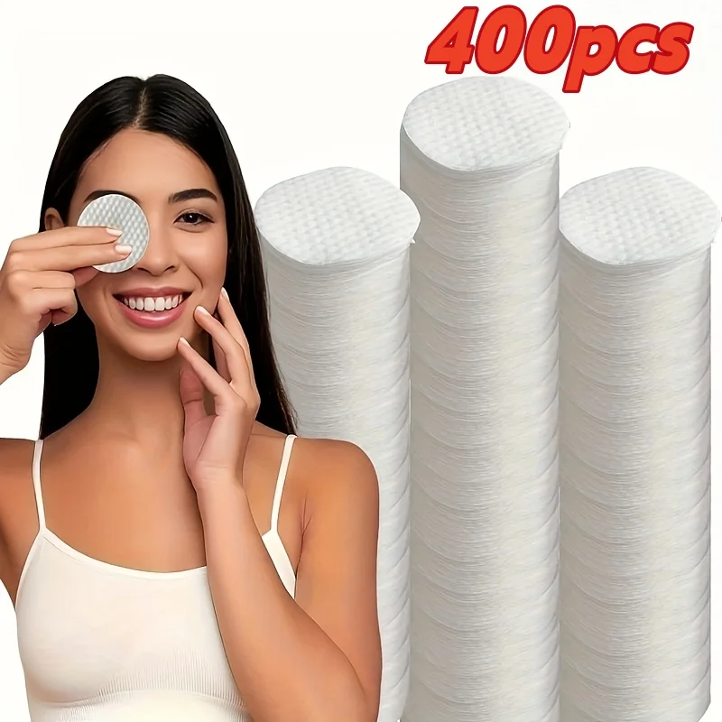 

400-count Round Cleansing Wipes, High-quality Makeup Remover Wipes, Hypoallergenic, Lint-free Round Makeup Remover Wipes