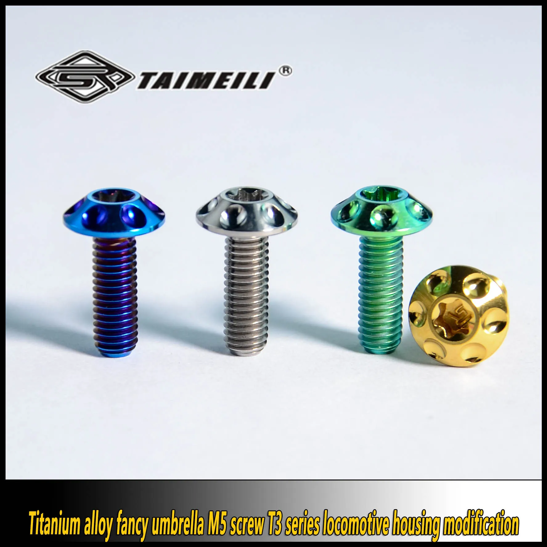 TAIMEILI T3 Series Titanium Alloy Decorative Umbrella Head Screw M5x15/20mm - Super Strong Anti-Corrosion 1Pcs