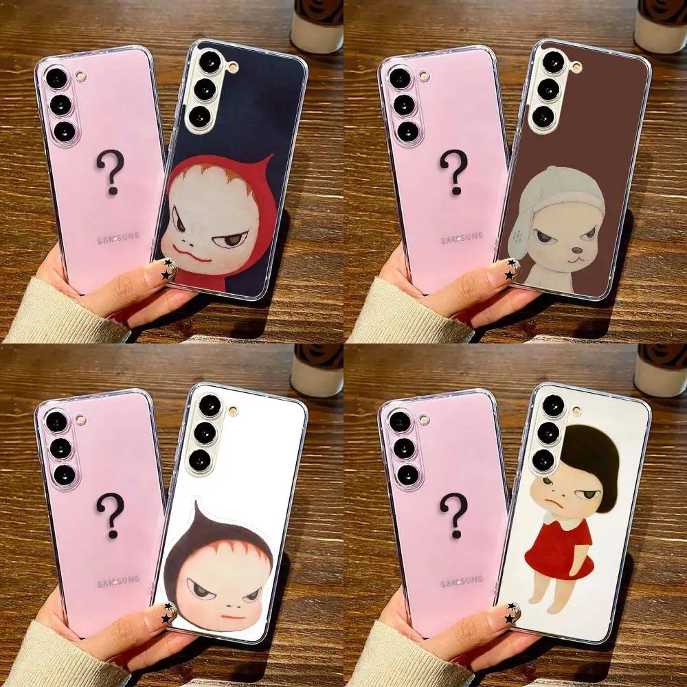 

Y-Yoshitomo N-Nara Art Phone Case For SamsungS25,24,21,22,23,30,Ultra,20,Plus,Fe,Lite,Note,10,9,5G Transparent Cover